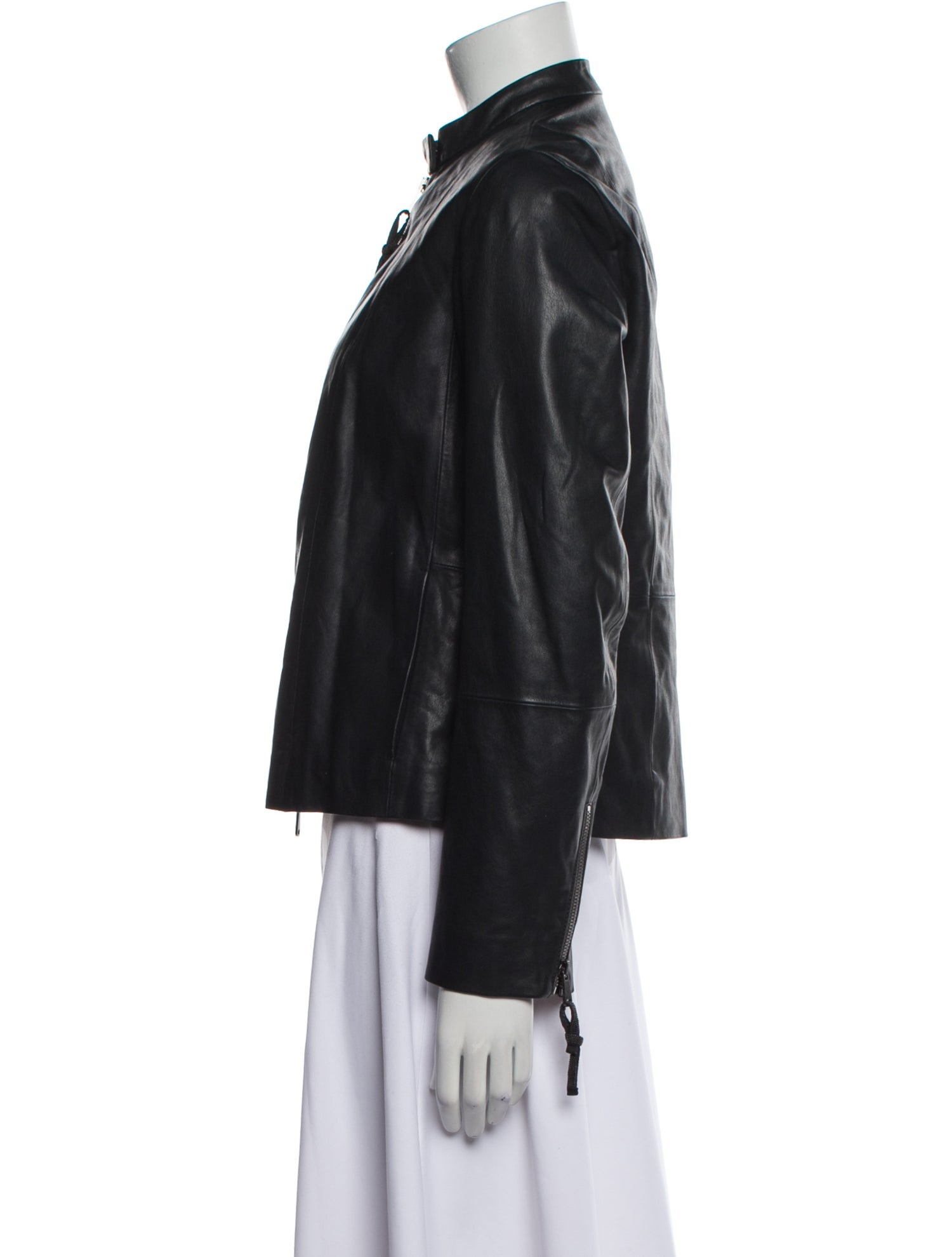 Brunello Cucinelli Leather Biker Jacket