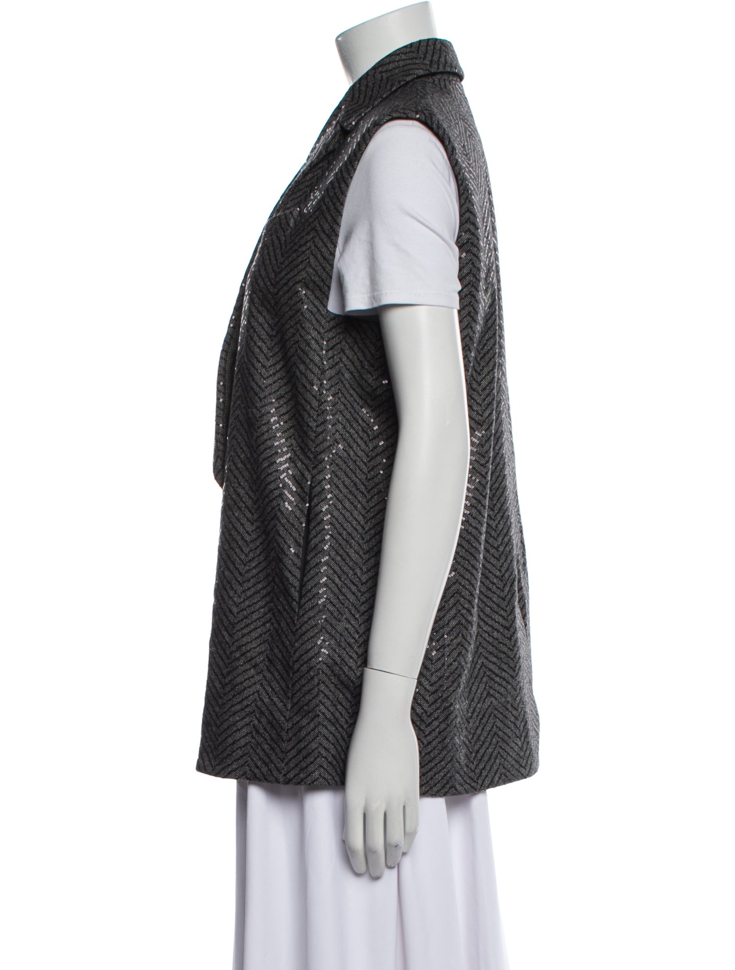 Brunello Cucinelli Virgin Wool Striped Vest w/ Tags