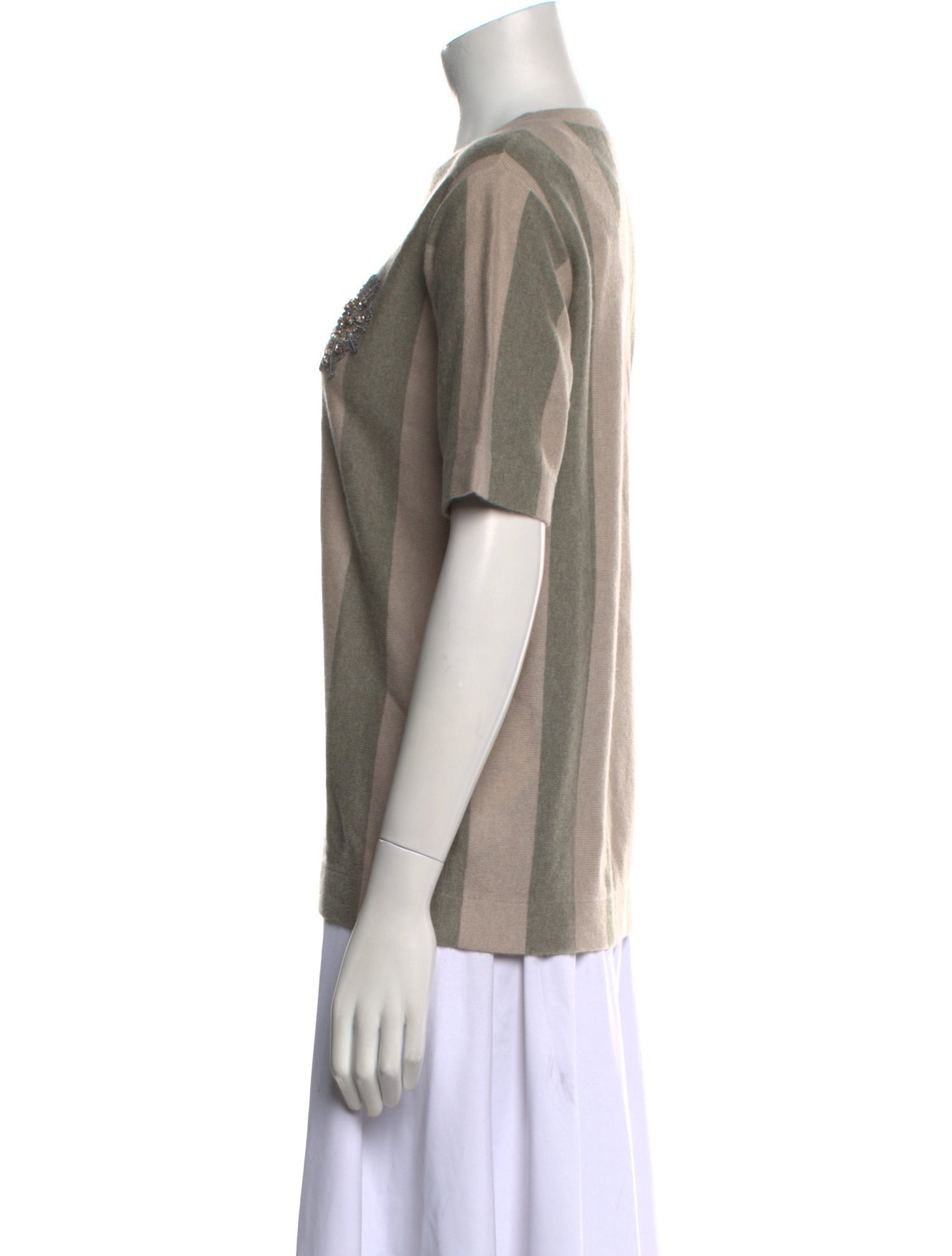 Brunello Cucinelli Cashmere Striped Sweater w/ Tags