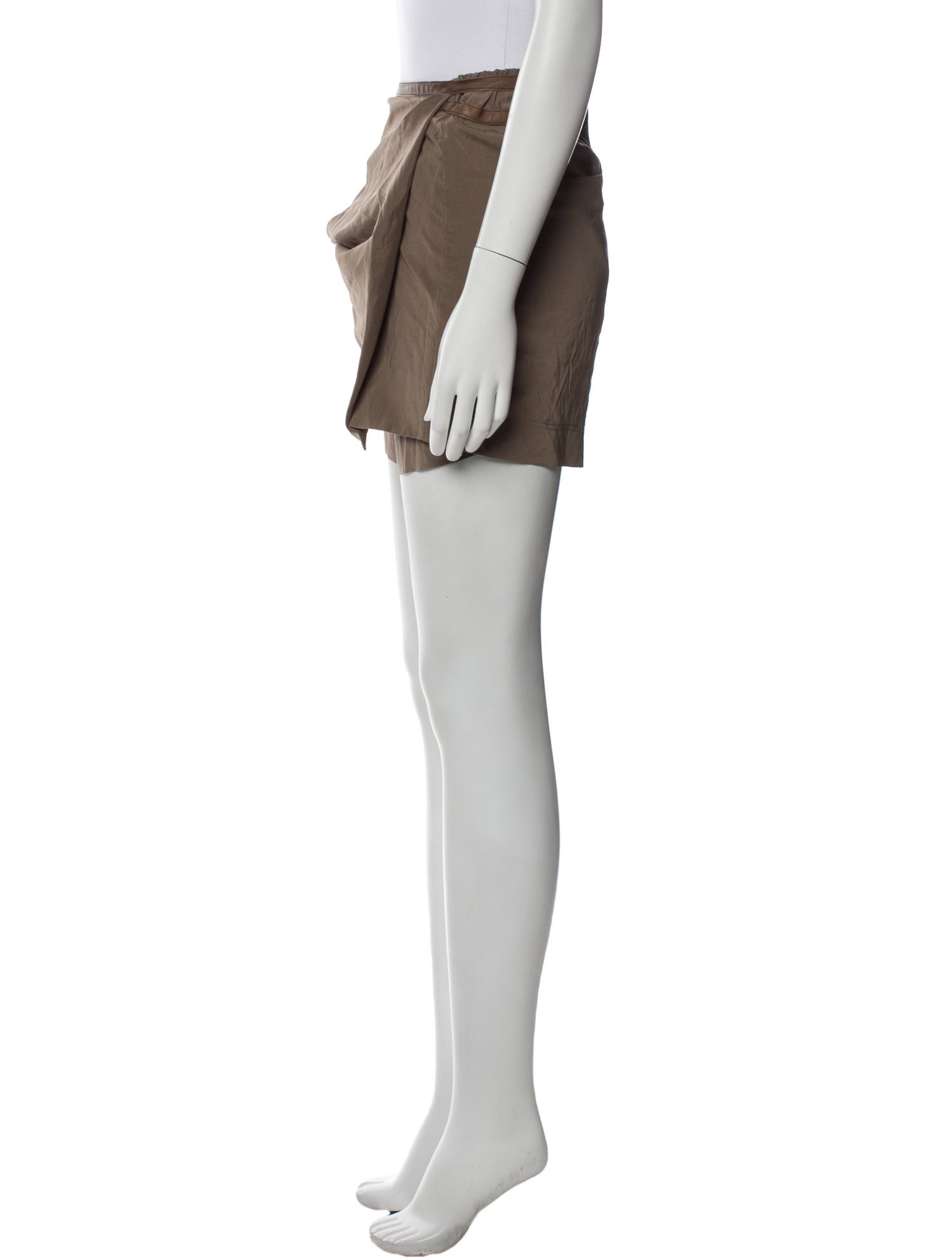 Brunello Cucinelli Silk Mini Shorts