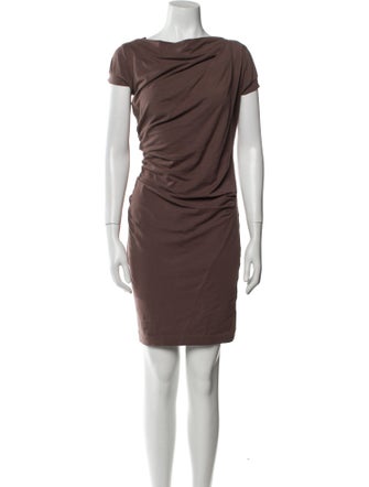 Brunello Cucinelli Cowl Neck Mini Dress