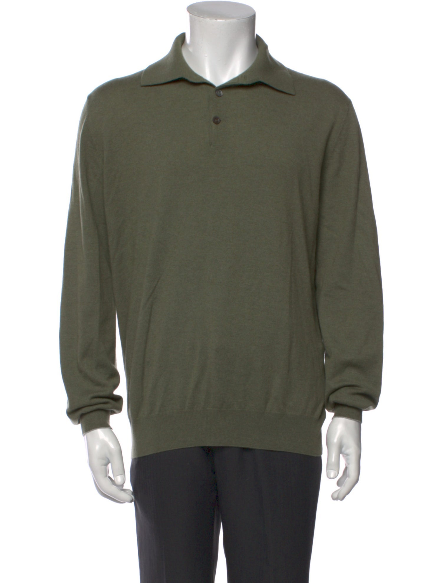 Brunello Cucinelli Cashmere Collar Polo Shirt