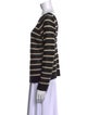 Brunello Cucinelli Striped Bateau Neckline Sweatshirt