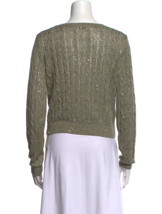 Brunello Cucinelli Linen Scoop Neck Sweater