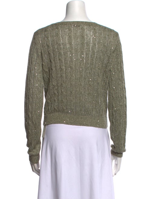 Brunello Cucinelli Linen Scoop Neck Sweater