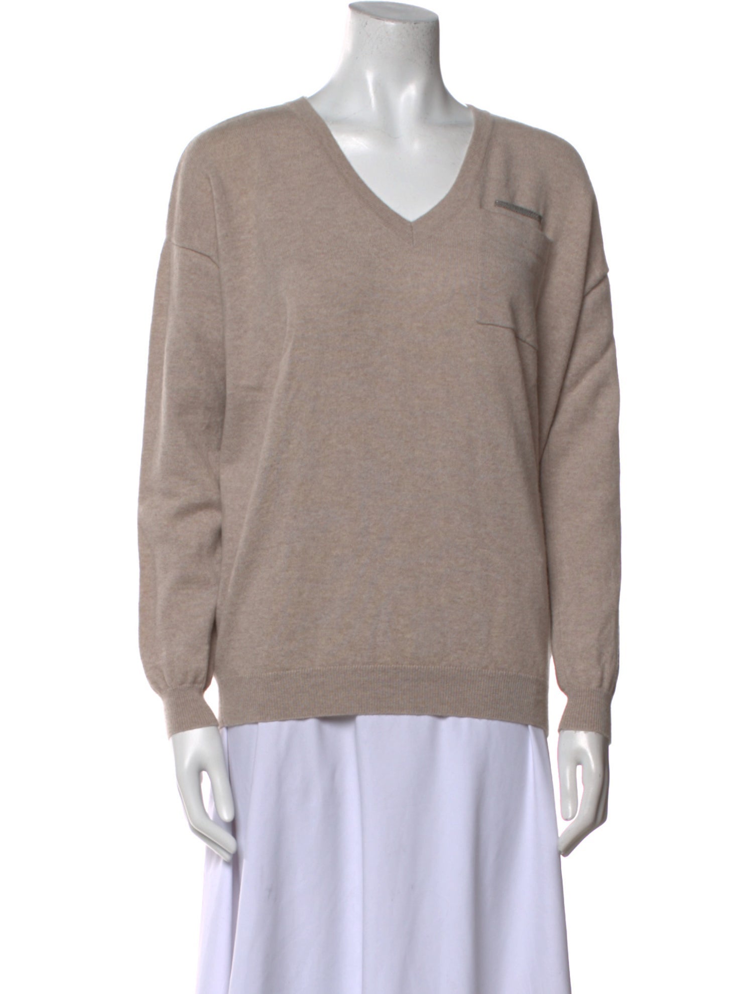 Brunello Cucinelli Cashmere V-Neck Sweater