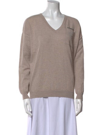 Brunello Cucinelli Cashmere V-Neck Sweater