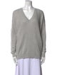 Brunello Cucinelli Linen V-Neck Sweatshirt
