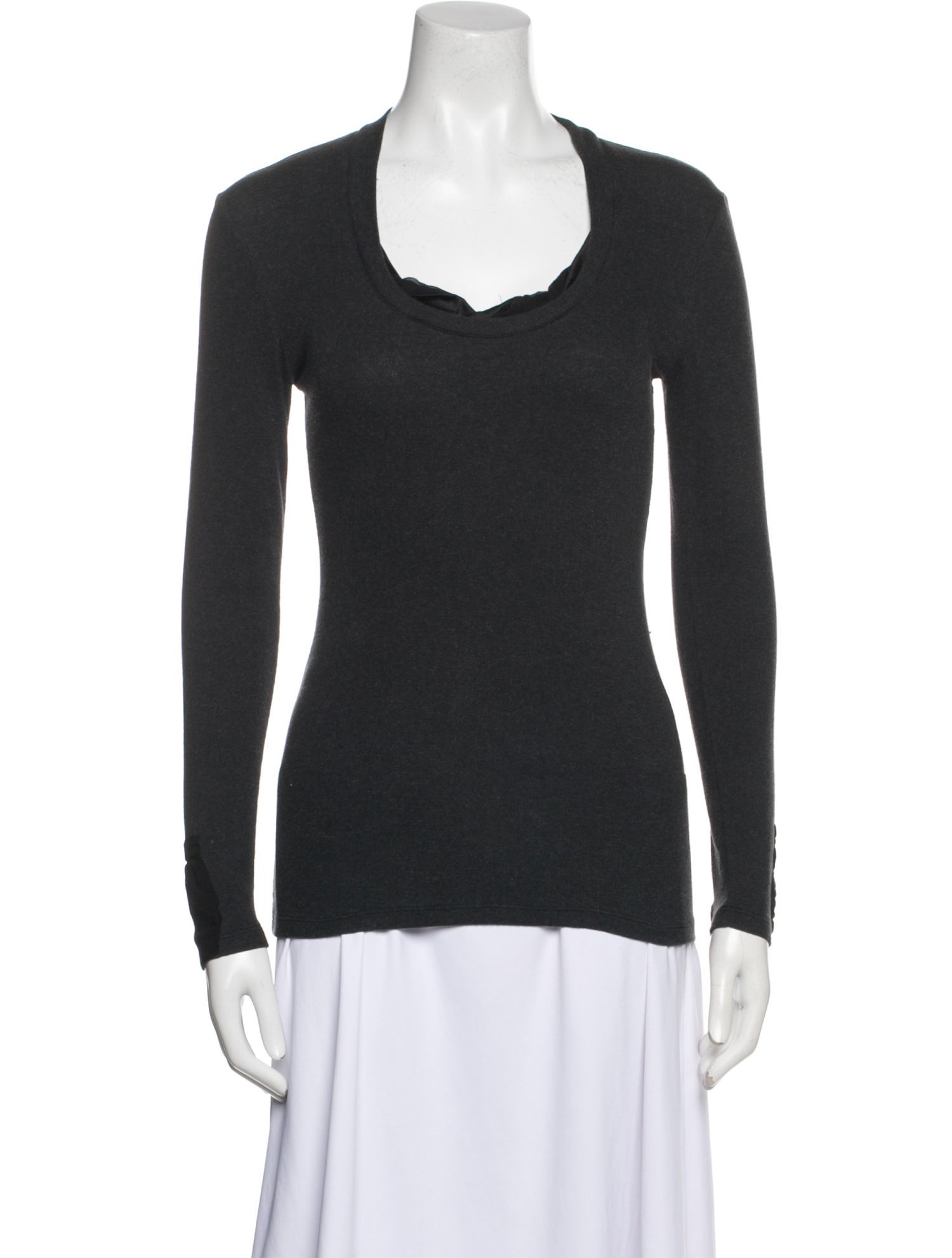 Brunello Cucinelli Cowl Neck Long Sleeve Top