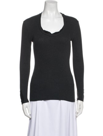 Brunello Cucinelli Cowl Neck Long Sleeve Top