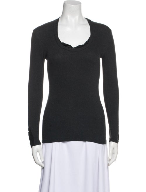 Brunello Cucinelli Cowl Neck Long Sleeve Top