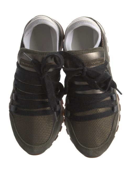 Brunello Cucinelli Suede Mesh Accents Sneakers