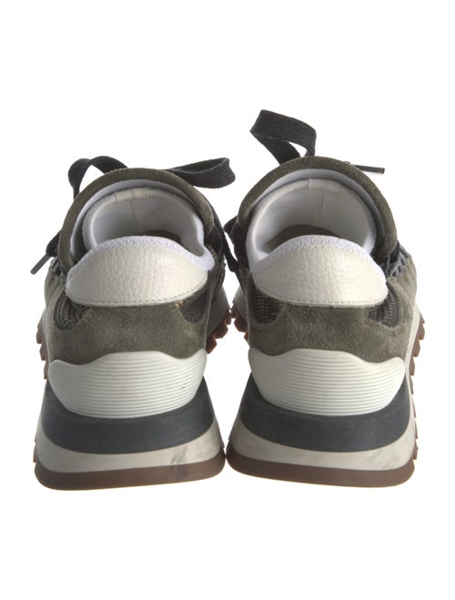 Brunello Cucinelli Suede Mesh Accents Sneakers