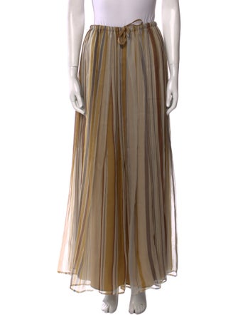 Brunello Cucinelli Silk Long Skirt