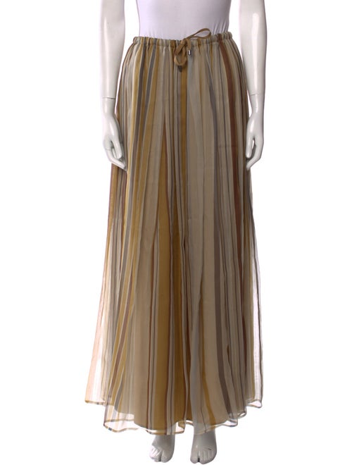 Brunello Cucinelli Silk Long Skirt
