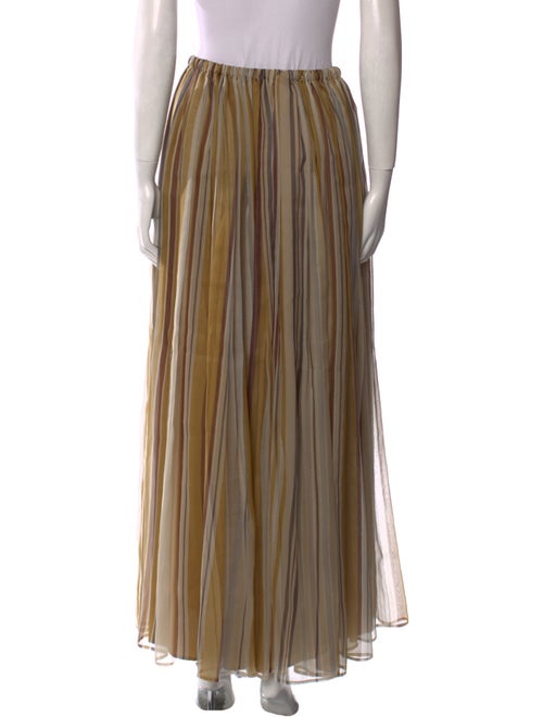 Brunello Cucinelli Silk Long Skirt