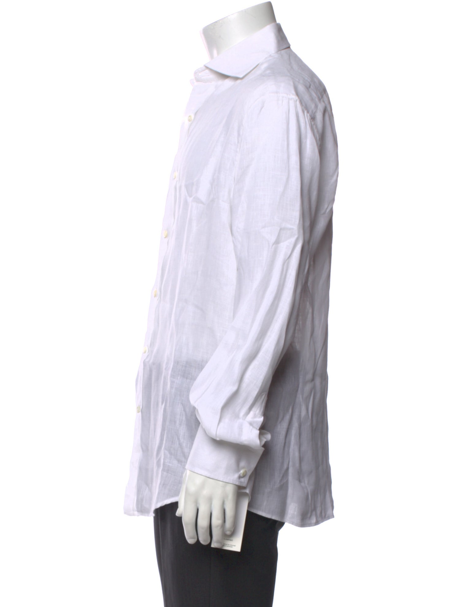 Brunello Cucinelli Linen Long Sleeve Dress Shirt