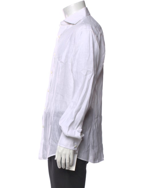 Brunello Cucinelli Linen Long Sleeve Dress Shirt