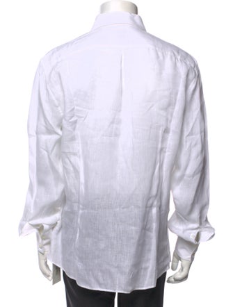 Brunello Cucinelli Linen Long Sleeve Dress Shirt