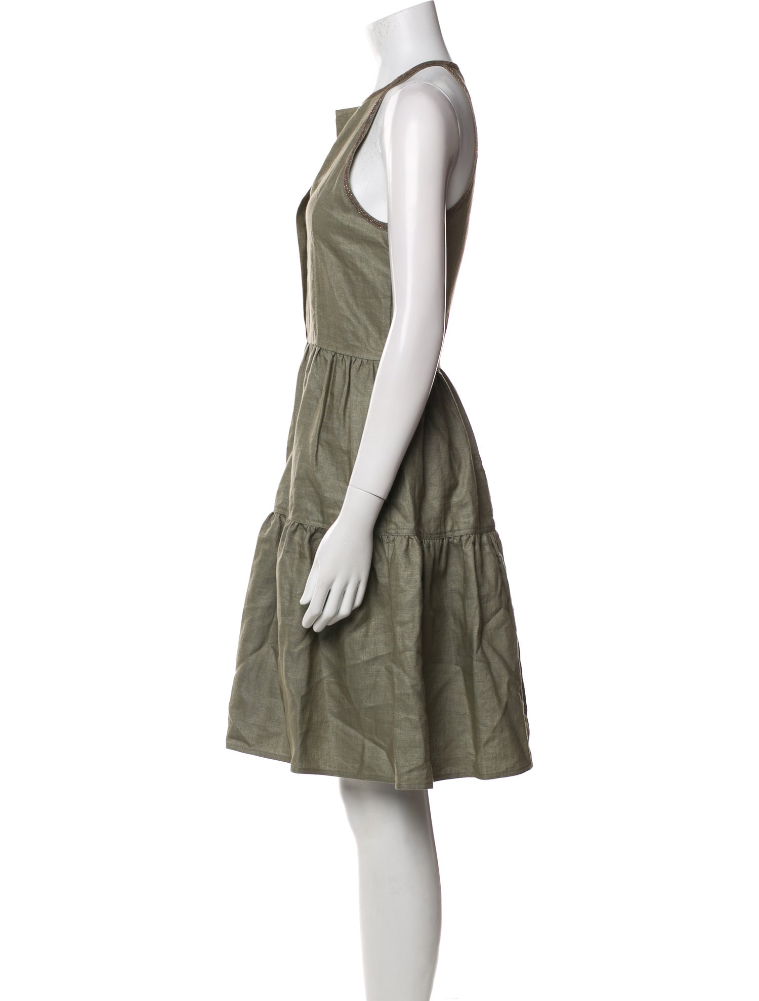Brunello Cucinelli Halterneck Knee-Length Dress