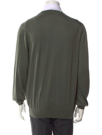 Brunello Cucinelli Virgin Wool V-Neck Cardigan