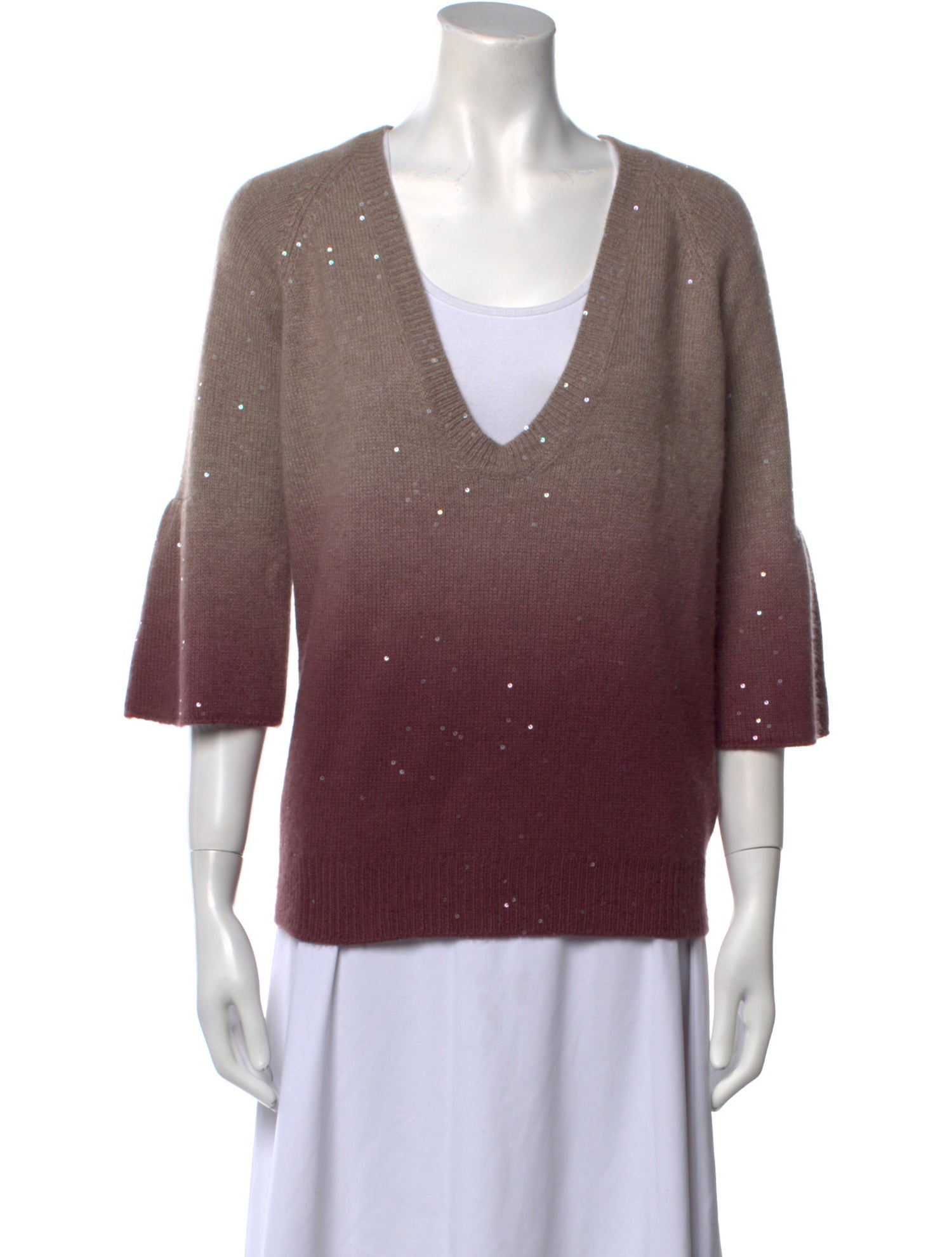 Brunello Cucinelli Cashmere V-Neck Sweater w/ Tags