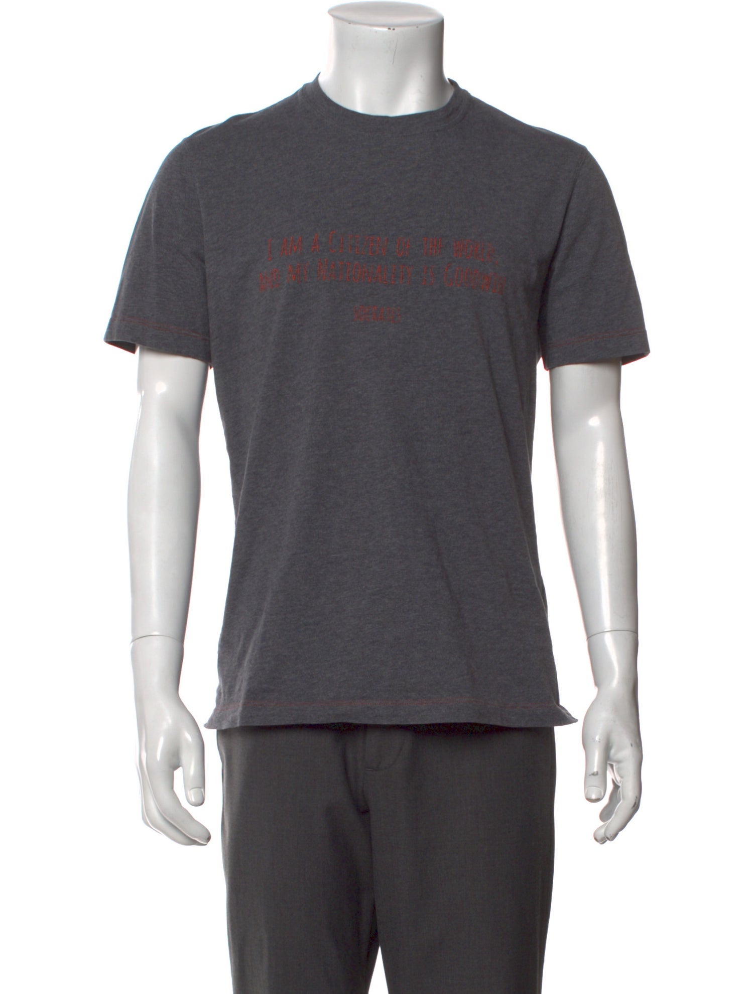 Brunello Cucinelli Crew Neck Short Sleeve T-Shirt