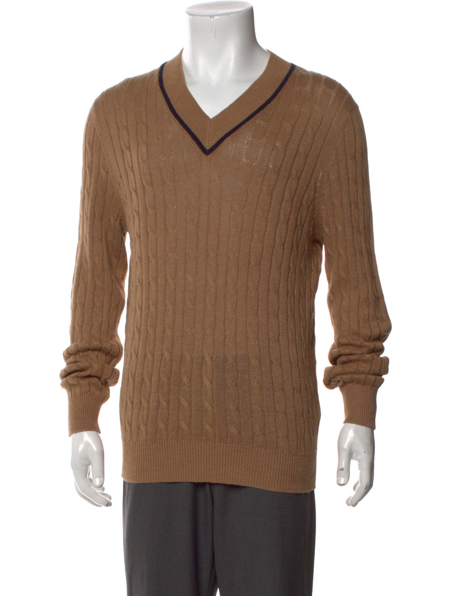 Brunello Cucinelli Linen V-Neck Pullover