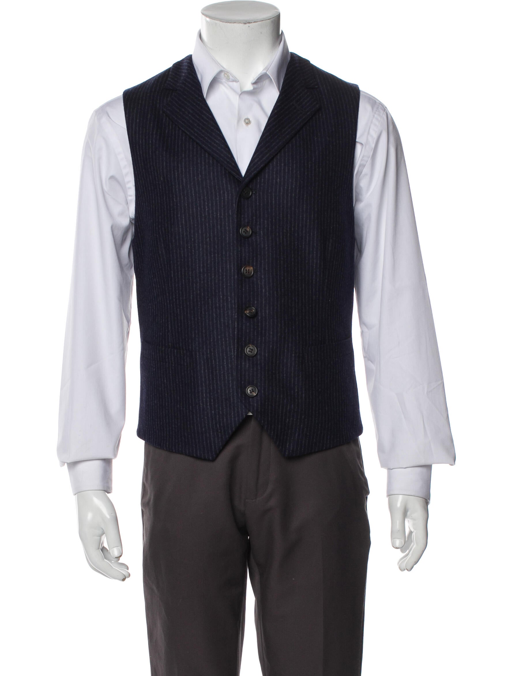 Brunello Cucinelli Wool Striped Suit Vest
