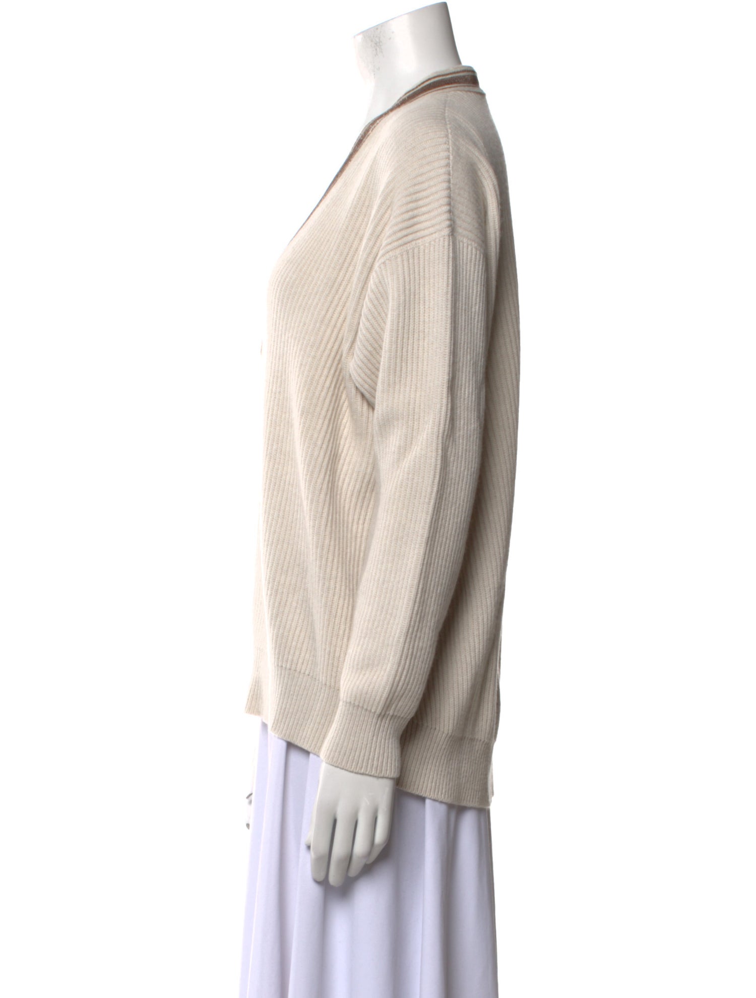 Brunello Cucinelli Cashmere V-Neck Sweater