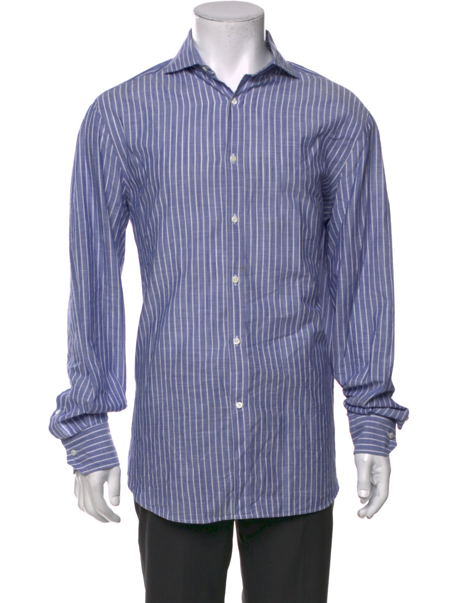 Brunello Cucinelli Striped Long Sleeve Shirt