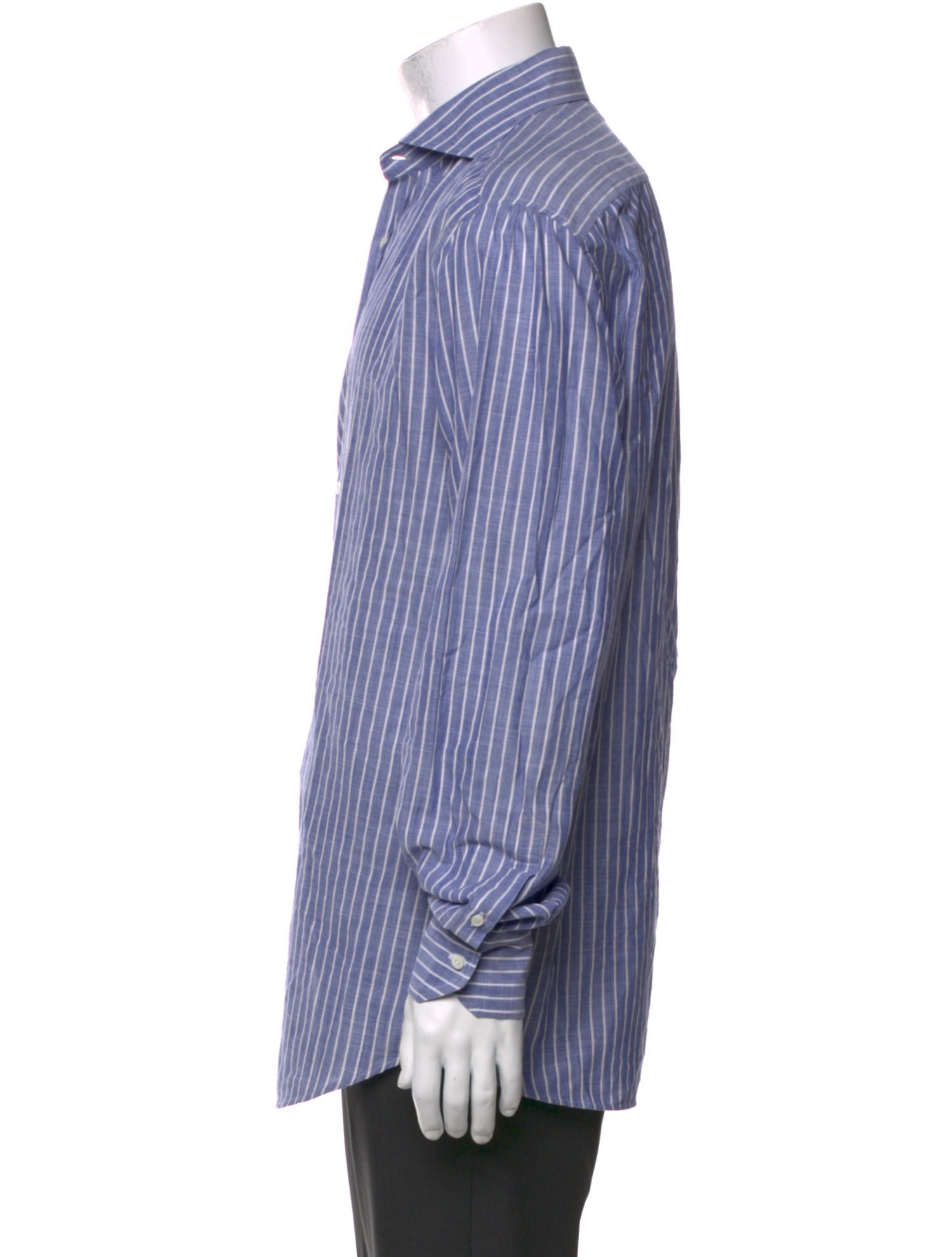 Brunello Cucinelli Striped Long Sleeve Shirt