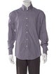 Brunello Cucinelli Plaid Print Long Sleeve Dress Shirt