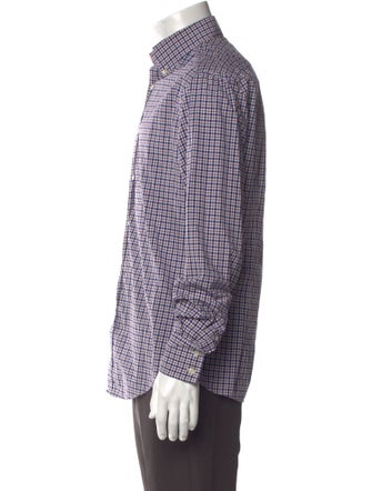 Brunello Cucinelli Plaid Print Long Sleeve Dress Shirt