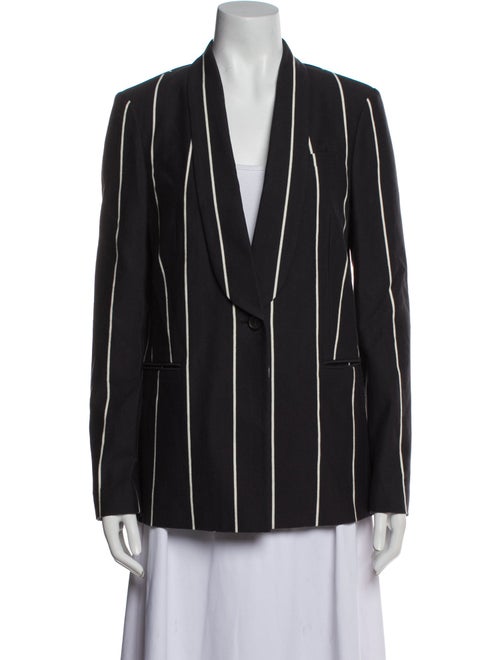 Brunello Cucinelli Leather Striped Blazer