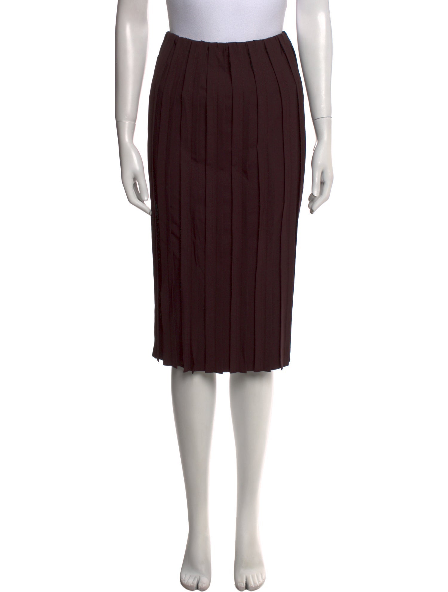 Brunello Cucinelli Virgin Wool Knee-Length Skirt