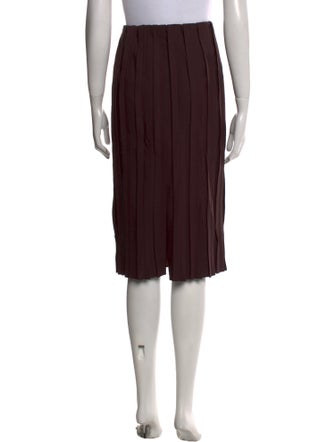 Brunello Cucinelli Virgin Wool Knee-Length Skirt