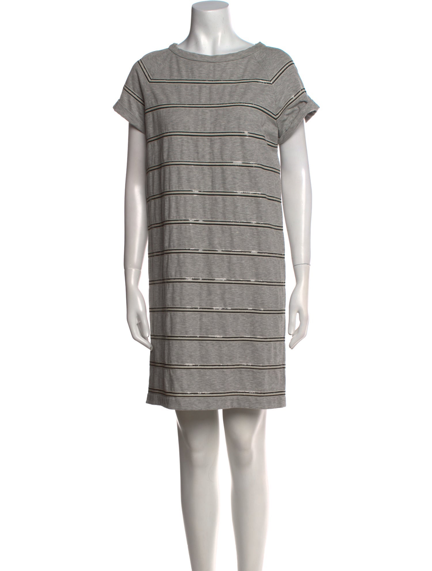 Brunello Cucinelli Striped Mini Dress