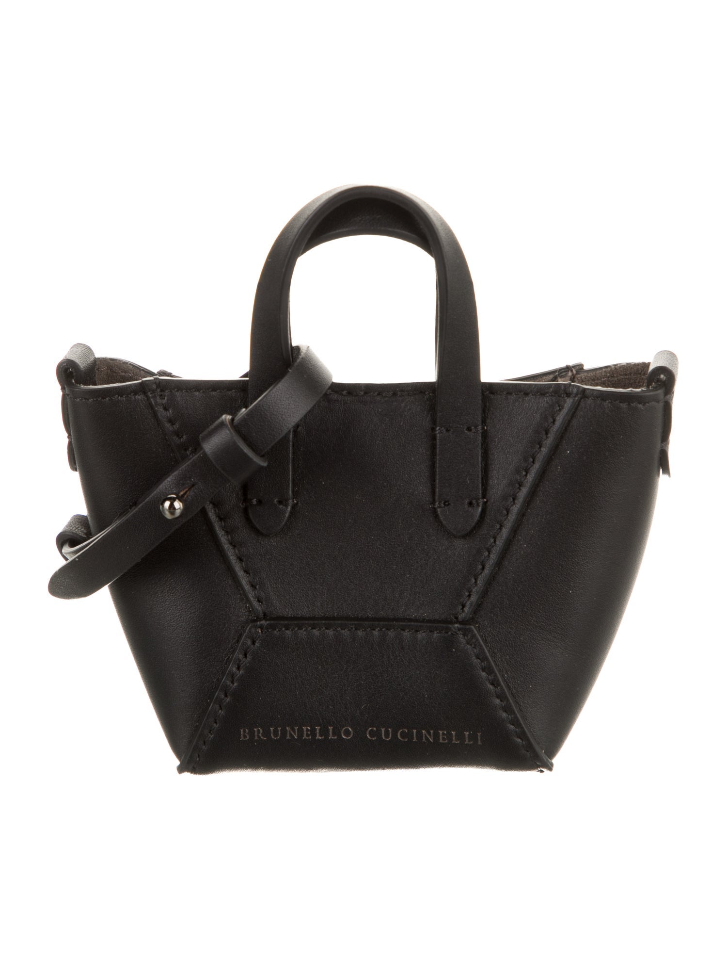 Brunello Cucinelli Mini Leather Bag Pouch