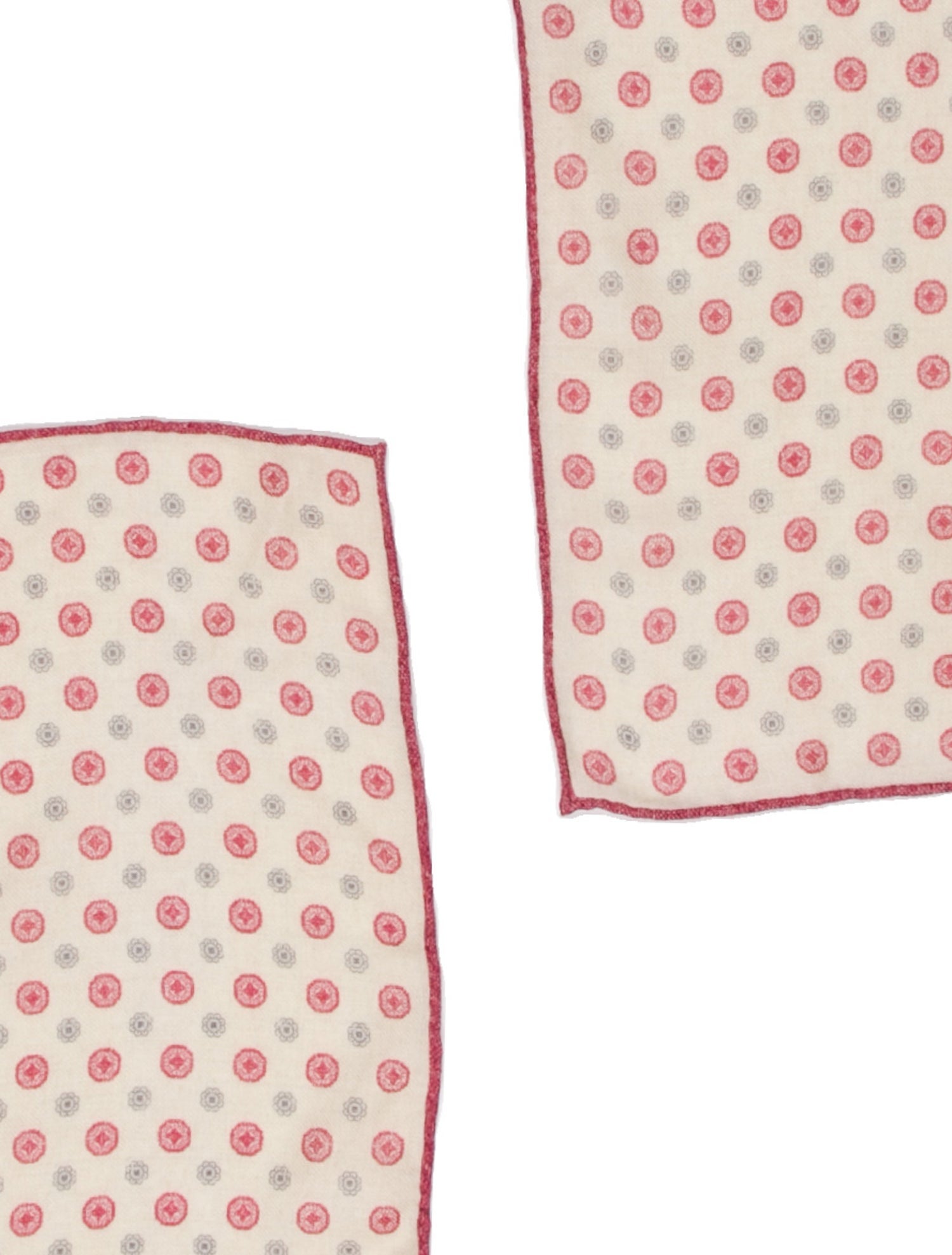 Brunello Cucinelli Wool Polka Dot Print Scarf