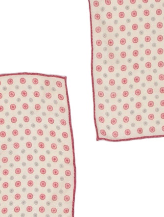 Brunello Cucinelli Wool Polka Dot Print Scarf