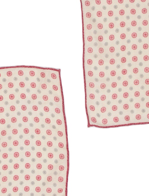 Brunello Cucinelli Wool Polka Dot Print Scarf