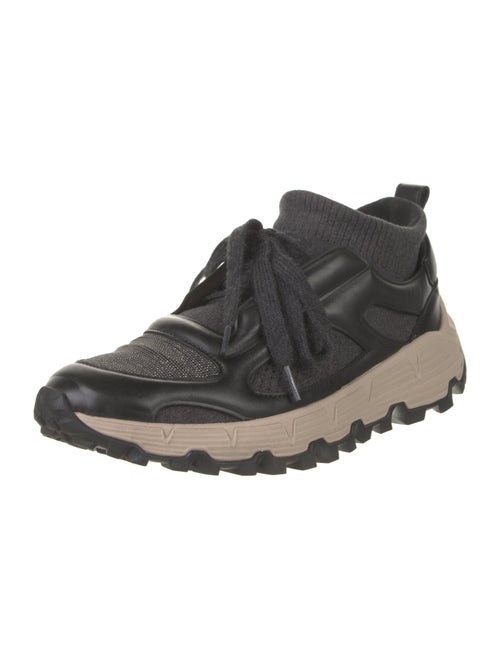 Brunello Cucinelli Mesh Studded Accents Sneakers
