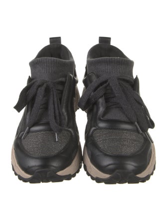 Brunello Cucinelli Mesh Studded Accents Sneakers