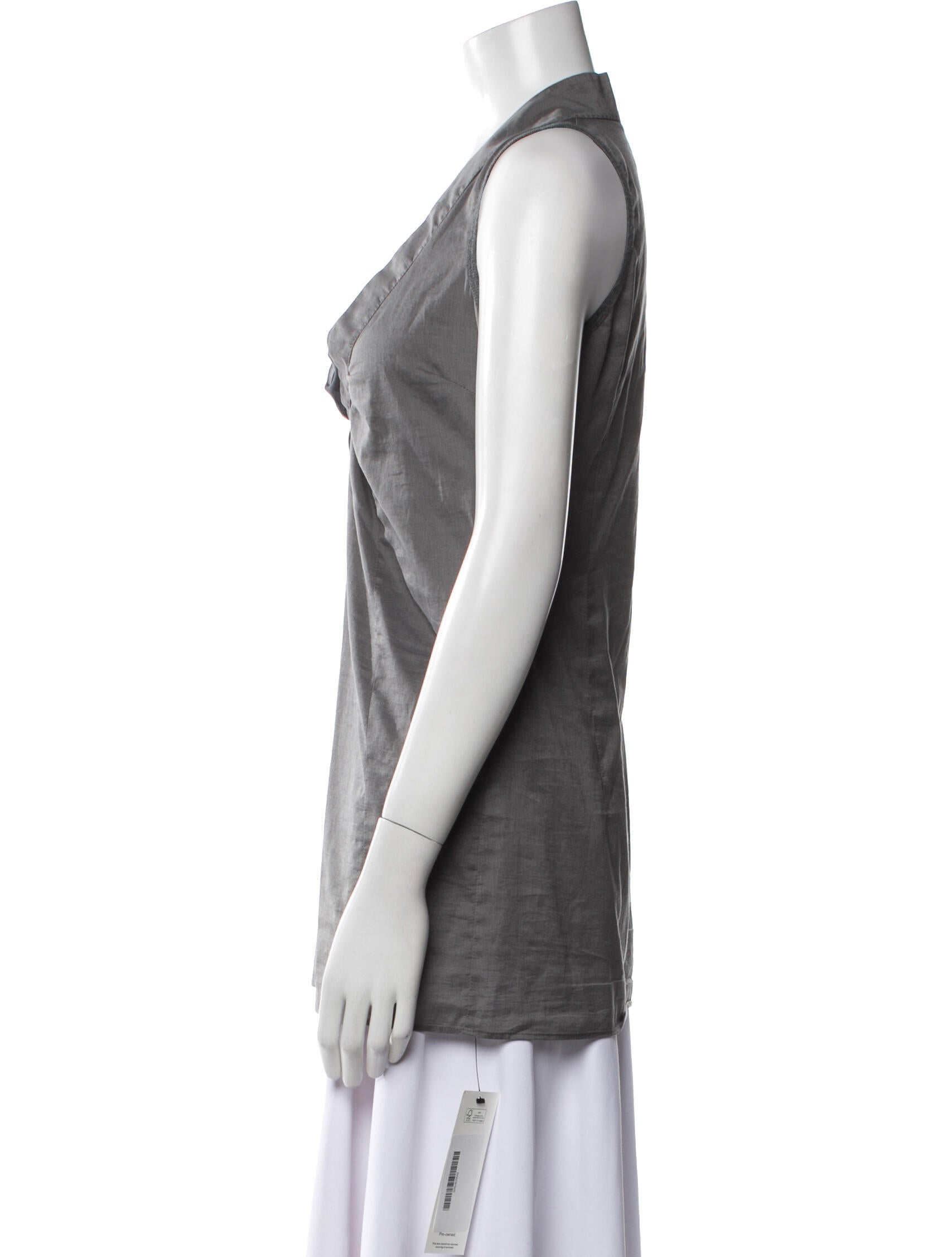 Brunello Cucinelli Cowl Neck Sleeveless Top