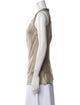 Brunello Cucinelli Silk Scoop Neck Top