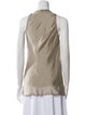 Brunello Cucinelli Silk Scoop Neck Top