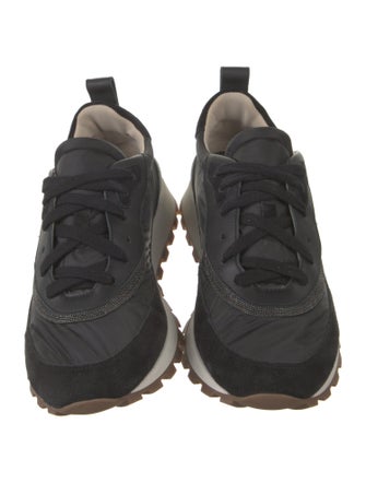 Brunello Cucinelli Suede Beaded Accents Sneakers