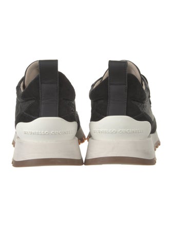 Brunello Cucinelli Suede Beaded Accents Sneakers