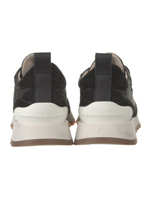 Brunello Cucinelli Suede Beaded Accents Sneakers